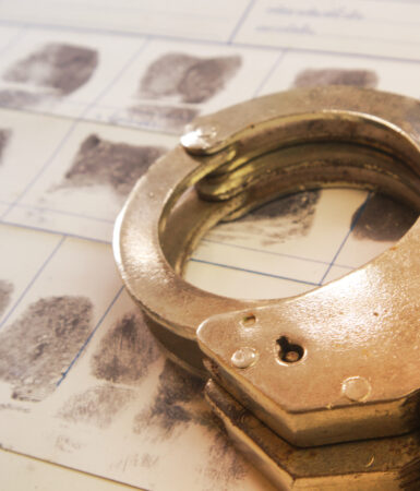 Håndjern og fingeraftryk